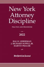 New York Attorney Discipline: Practice and Procedure cover