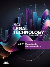 2022 ABA Legal Technology Survey Report: Vol. IV - Marketing & Communication Technology cover