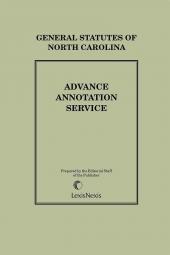 North Carolina Advance Annotated Service cover