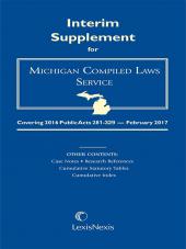 Michigan Compiled Laws Service (MCLS) Interim Supplement Update Service cover