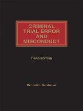 Criminal Trial Error and Misconduct cover