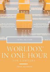 Worldox in One Hour for Lawyers Ebook cover