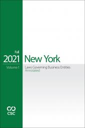 CSC® New York Laws Governing Business Entities Annotated cover