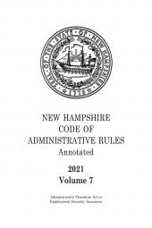 New Hampshire Code of Administrative Rules Annotated cover