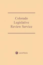 Colorado Legislative Review Service cover