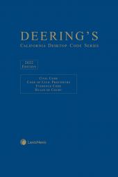 Deering's California Desktop Code Series, Civil Practice Code Softbound cover