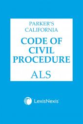 Parker's California Code of Civil Procedure ALS cover