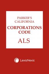 Parker's California Corporations Code ALS cover