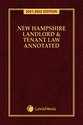 New Hampshire Landlord and Tenant Law Annotated cover