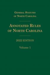 Annotated Rules of North Carolina cover