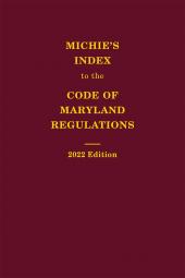Michie's Index to the Code of Maryland Regulations cover