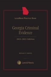 LexisNexis Practice Guide: Georgia Criminal Evidence cover