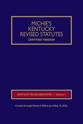 Michie's Kentucky Court Rules Annotated cover