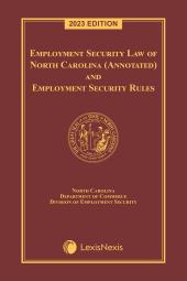 Employment Security Law of North Carolina cover