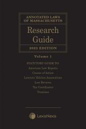 Annotated Laws of Massachusetts: Research Guide cover