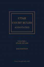 Utah Court Rules Annotated cover