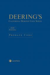 Deering's California Desktop Code Series, Probate Code cover