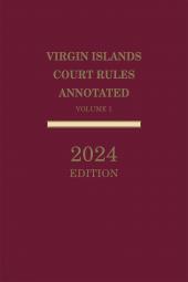 Virgin Islands Court Rules Annotated cover