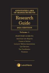 Annotated Laws of Massachusetts: Research Guide cover