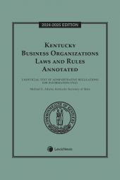 Kentucky Business Organizations Laws and Rules Annotated cover