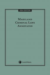 Maryland Criminal Laws Annotated cover