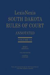 LexisNexis South Dakota Rules of Court Annotated cover