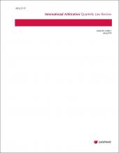 Mealey's International Arbitration Quarterly Law Review cover