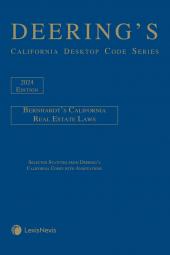 Bernhardt's California Real Estate Laws cover