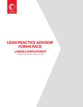 Lexis Practice Advisor® Forms Pack - Conducting Internal Investigations cover