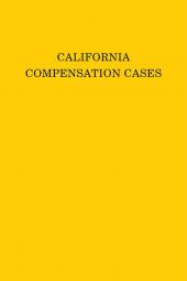 California Compensation Cases - Advance Sheets cover