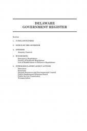 Delaware Government Register cover