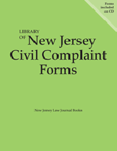 Library of New Jersey Civil Complaint Forms cover