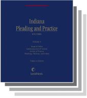 Indiana Pleading and Practice with Forms cover
