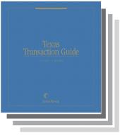 Texas Transaction Guide: Legal Forms cover