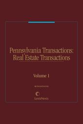 Pennsylvania Transactions: Real Estate Transactions cover