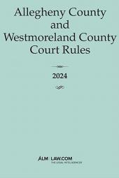 Allegheny County and Westmoreland County Court Rules cover