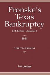 Pronske's Texas Bankruptcy cover