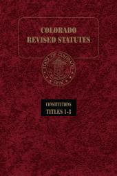 Colorado Revised Statutes cover