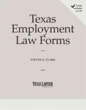 Library of Texas Employment Law Forms cover