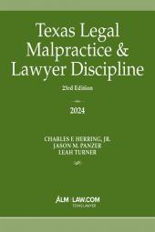 Texas Legal Malpractice & Lawyer Discipline cover