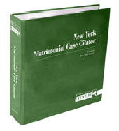 New York Matrimonial Case Citator cover