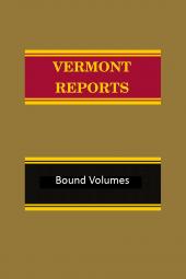 Vermont Reports Bound Volumes (Set) cover