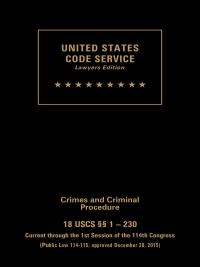 USCS Crimes And Criminal Procedure Set: Title 18 | LexisNexis Store