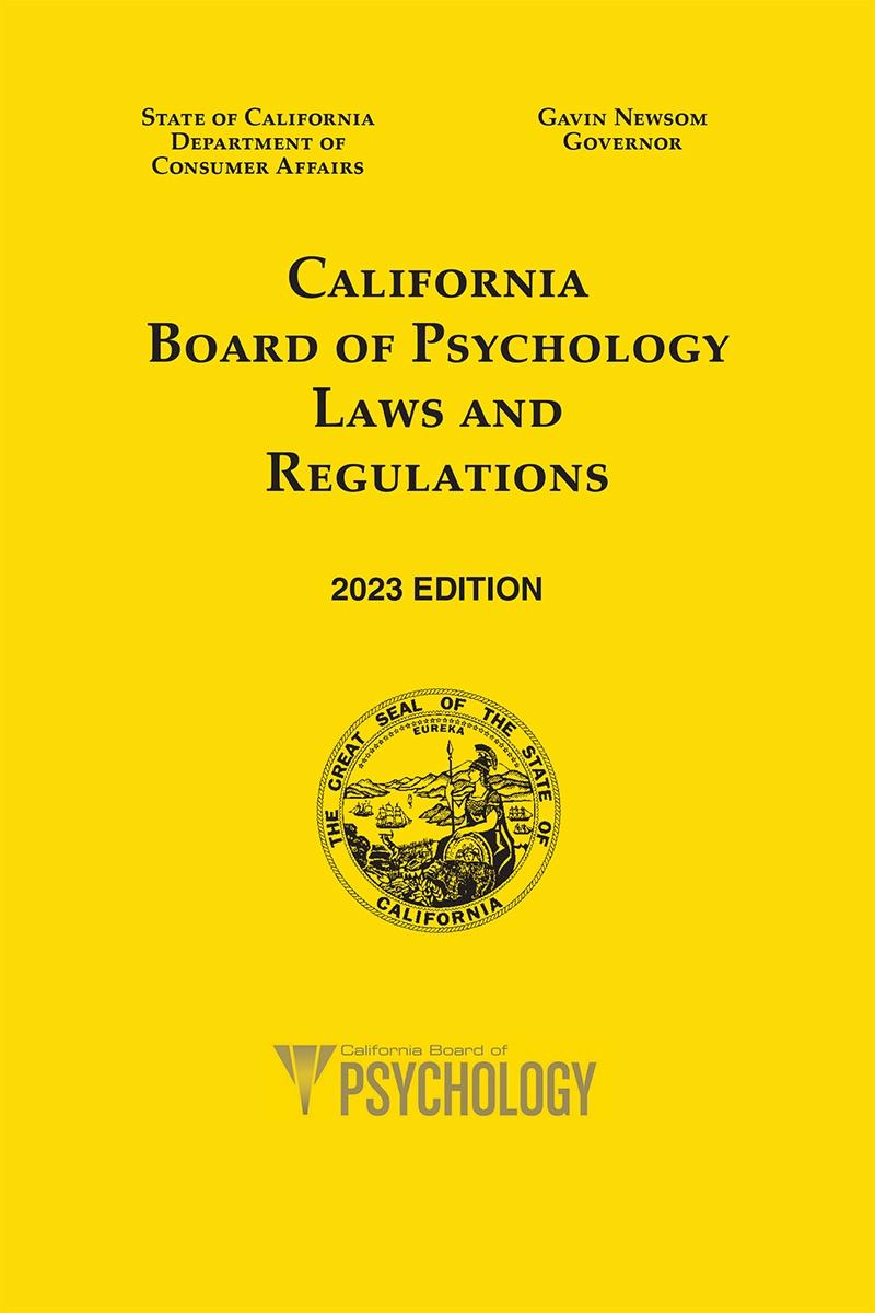 California Psychology Board Laws and Regulations LexisNexis Store