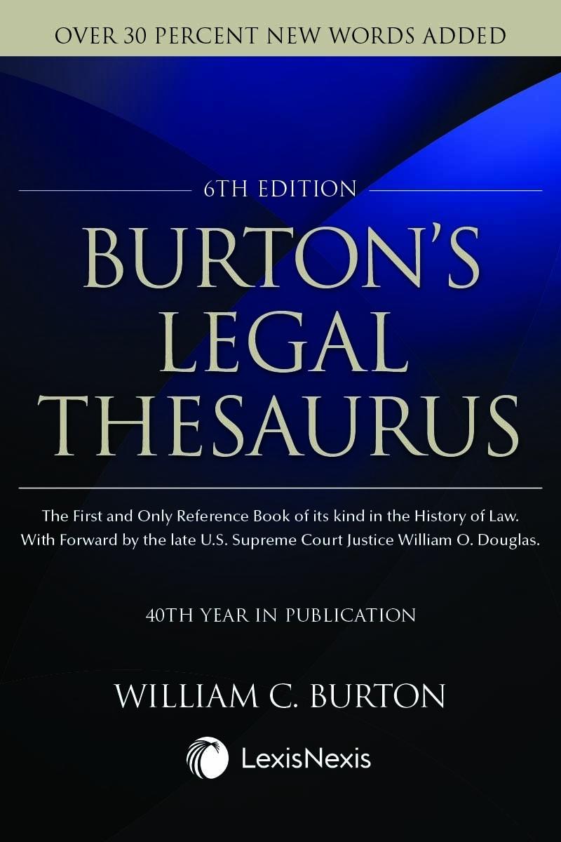 Burton's Legal Thesaurus 