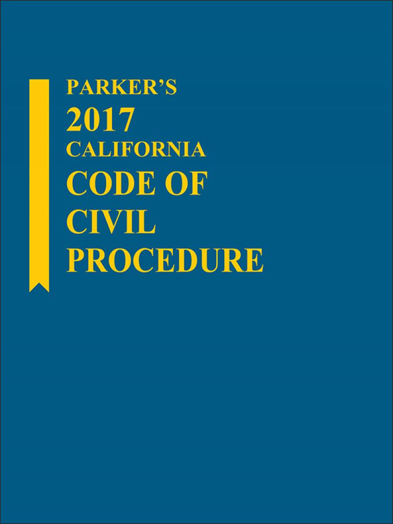 Parker's California Code Of Civil Procedure | LexisNexis Store