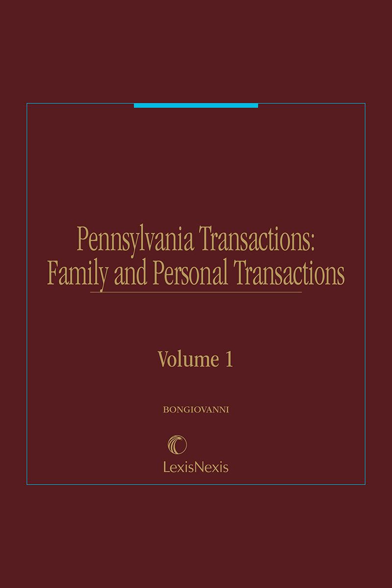 Pennsylvania Transactions: Family and Personal Transactions 