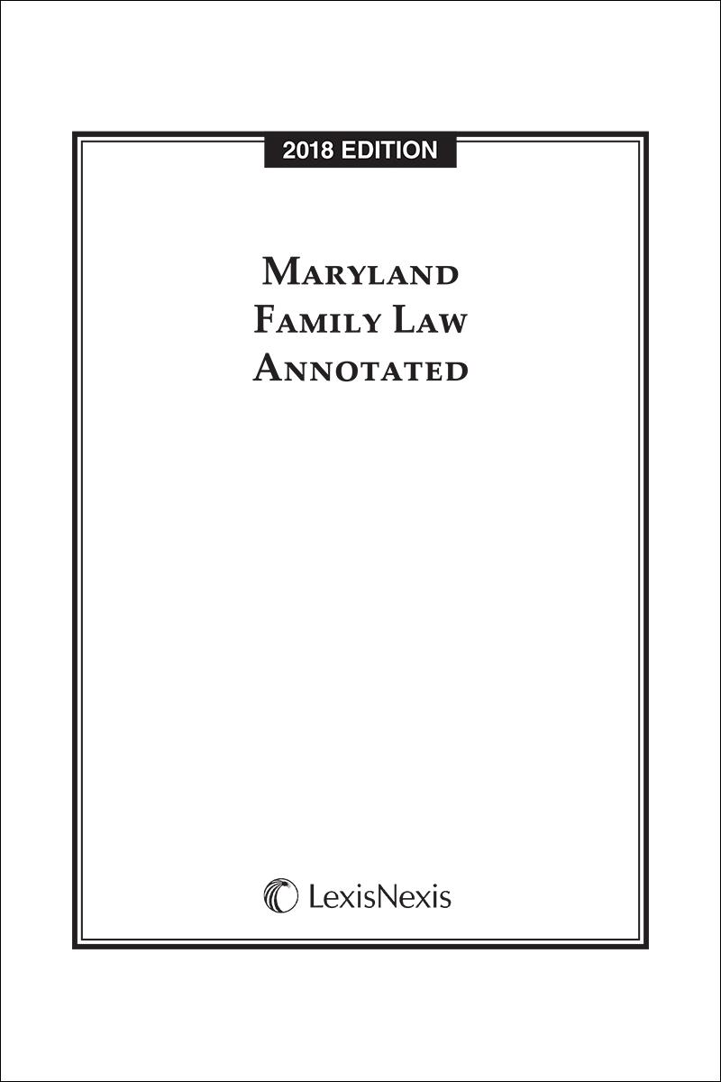 Maryland Family Law Annotated Lexisnexis Store - 