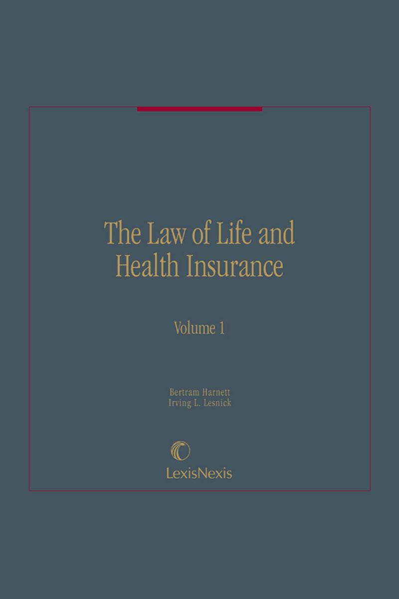 The Law Of Life And Health Insurance Lexisnexis Store