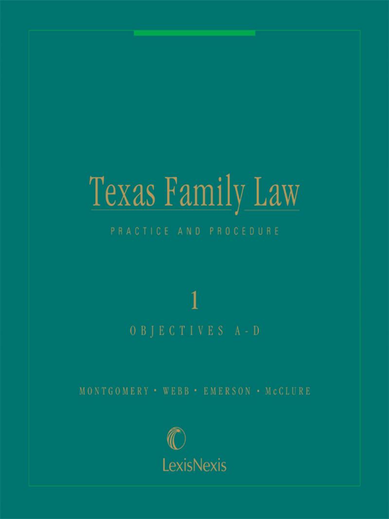 Texas Family Law Practice and Procedure LexisNexis Store